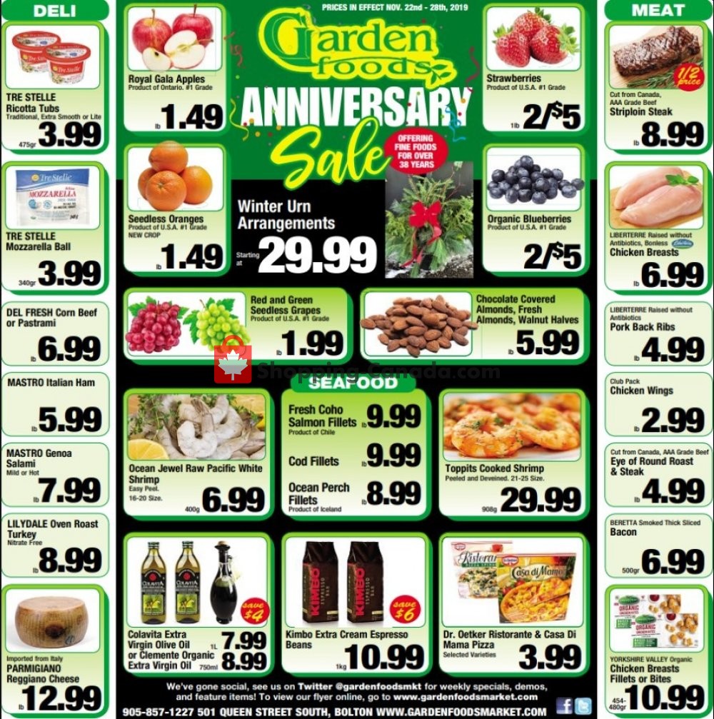 Garden Foods flyer from Friday November 22, 2019 to Thursday November 28, 2019 - page 1