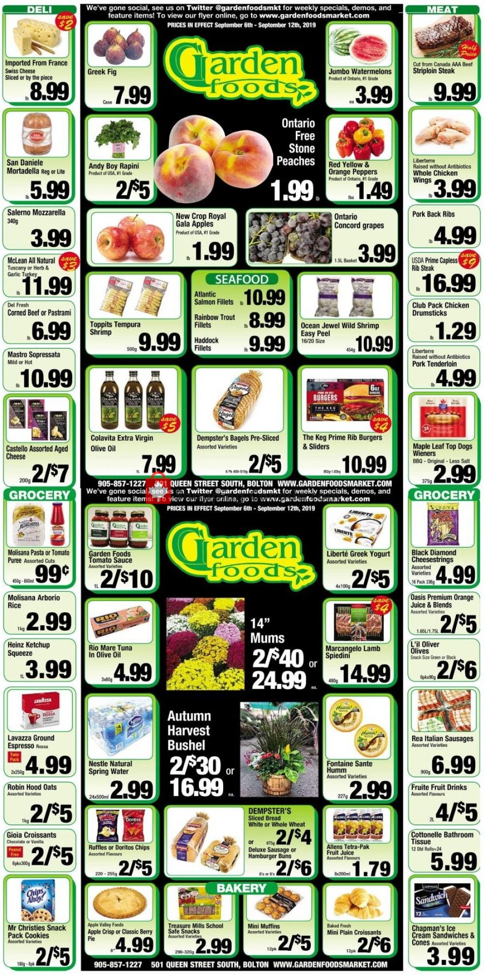 Garden Foods flyer from Friday September 6, 2019 to Thursday September 12, 2019 - page 1