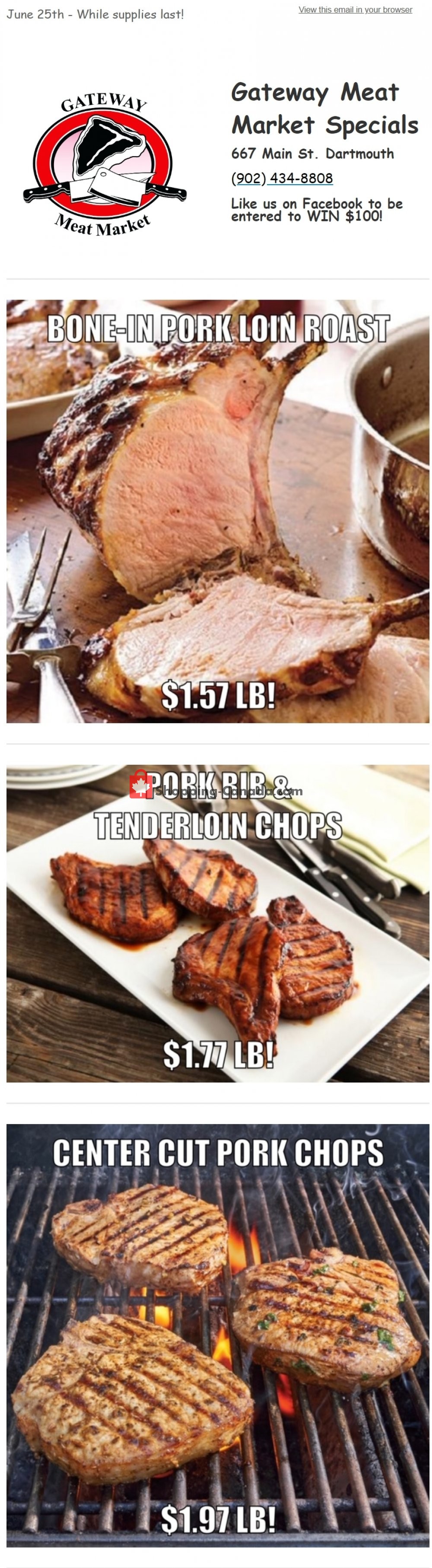 Gateway Meat Market Canada, flyer (Extra Super Sale) June 25 July