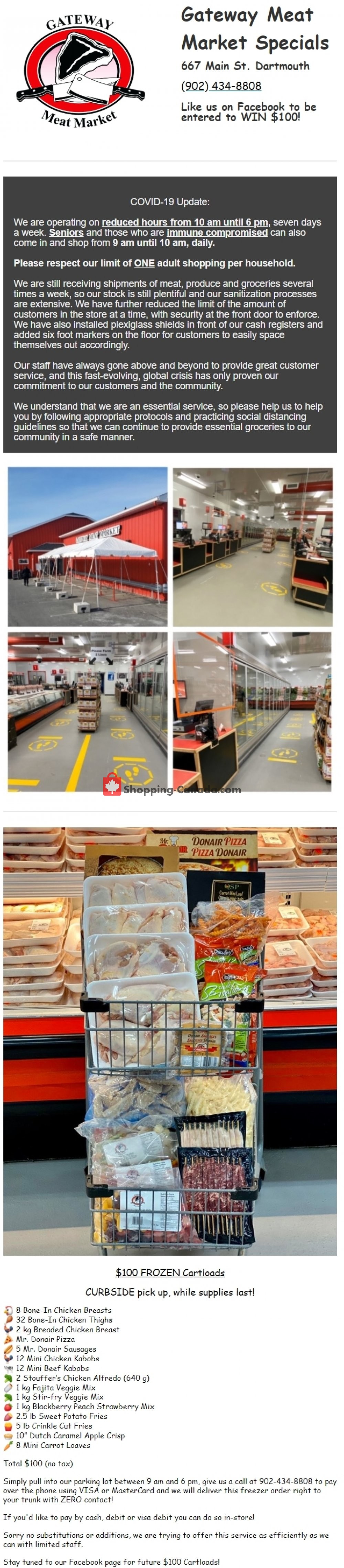 Gateway Meat Market flyer from Thursday April 23, 2020 to Wednesday April 29, 2020 - page 1