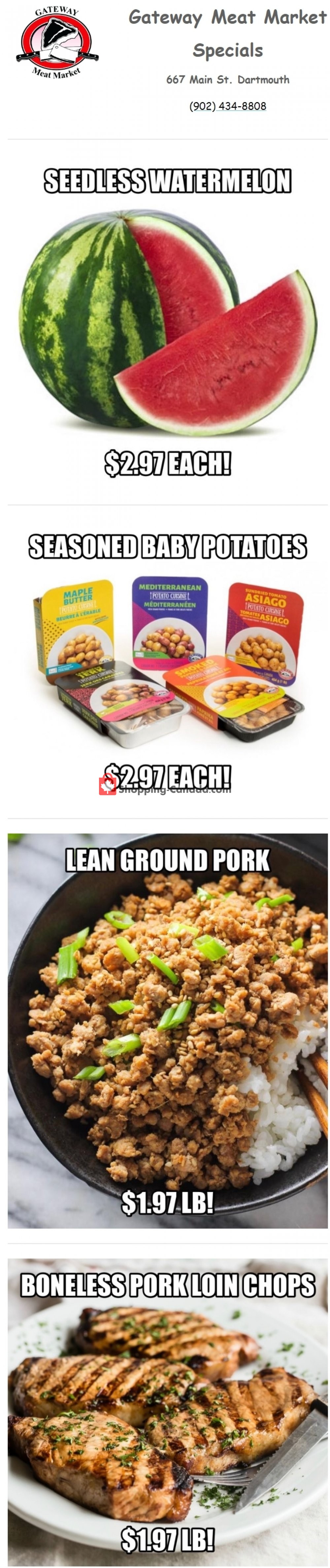 Gateway Meat Market flyer from Thursday August 8, 2019 to Wednesday August 14, 2019 - page 1
