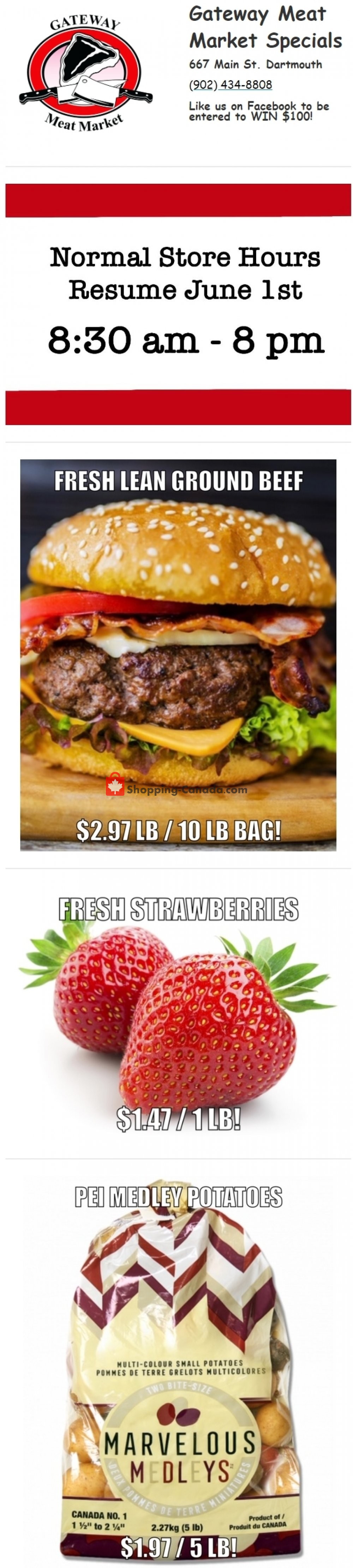 Gateway Meat Market Canada, flyer (Special Offer) June 4 June 10