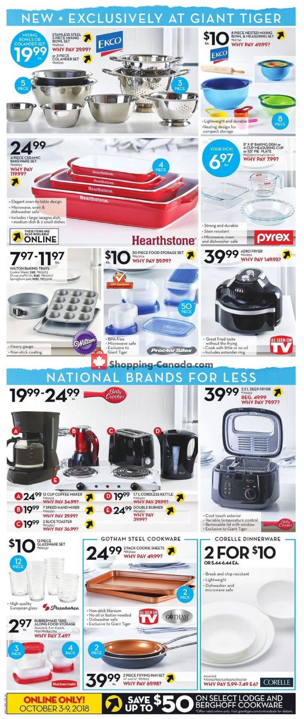 Giant Tiger flyer from Wednesday October 3, 2018 to Tuesday October 9, 2018 - page 6