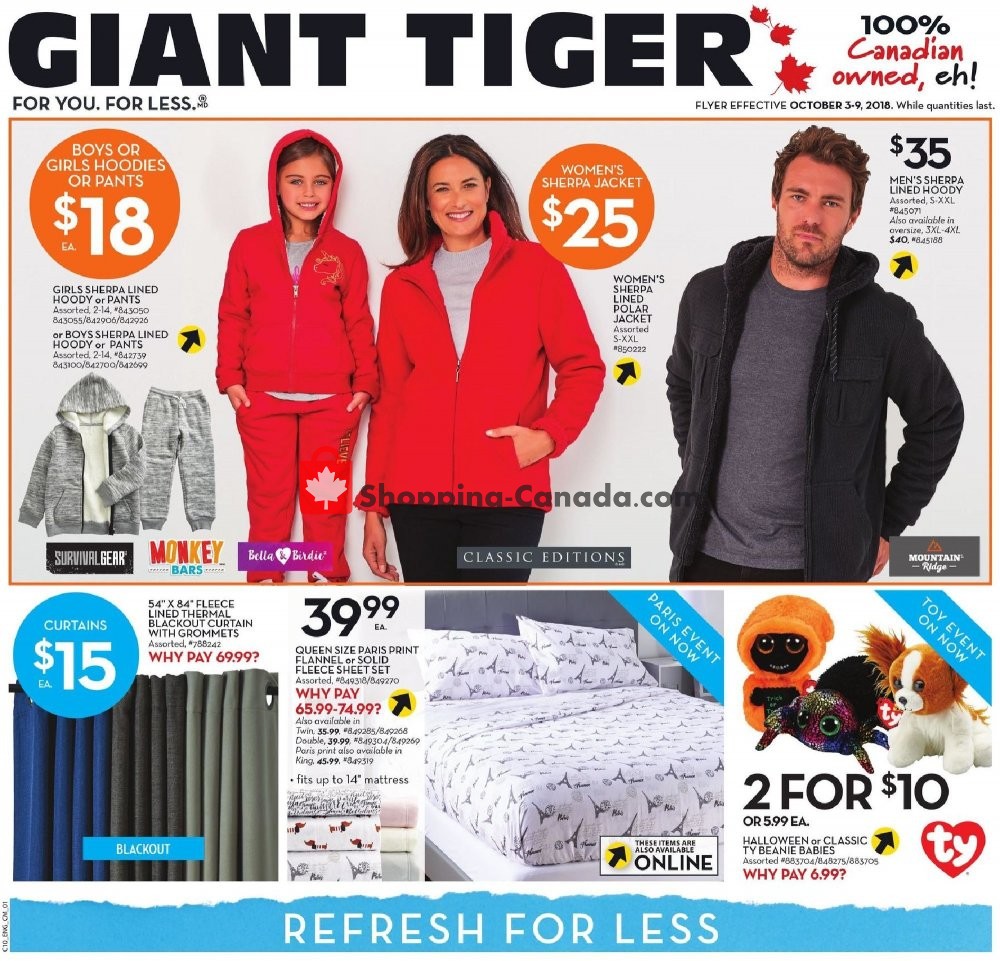 Giant Tiger flyer from Wednesday October 3, 2018 to Tuesday October 9, 2018 - page 7