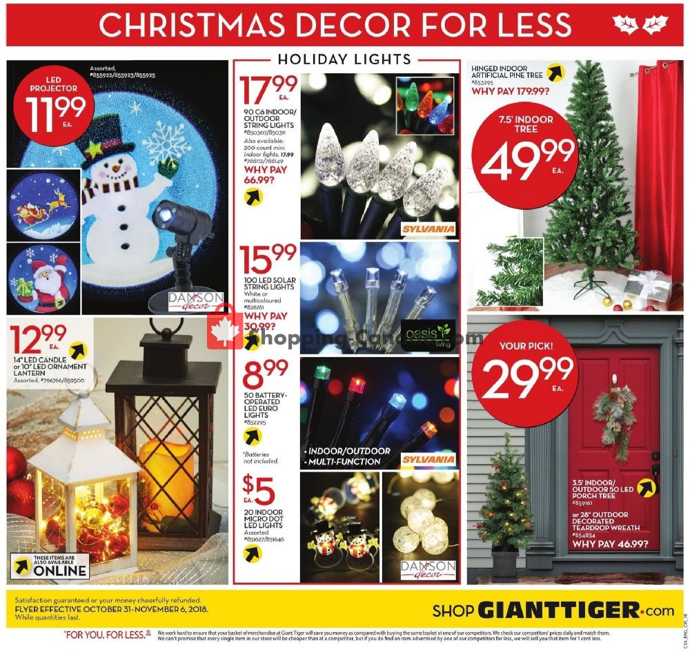 Giant Tiger flyer from Wednesday October 31, 2018 to Tuesday November 6, 2018 - page 13