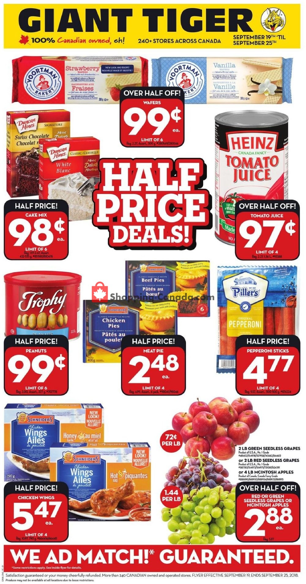 Giant Tiger Canada, flyer (Atlantic) September 19 September 25