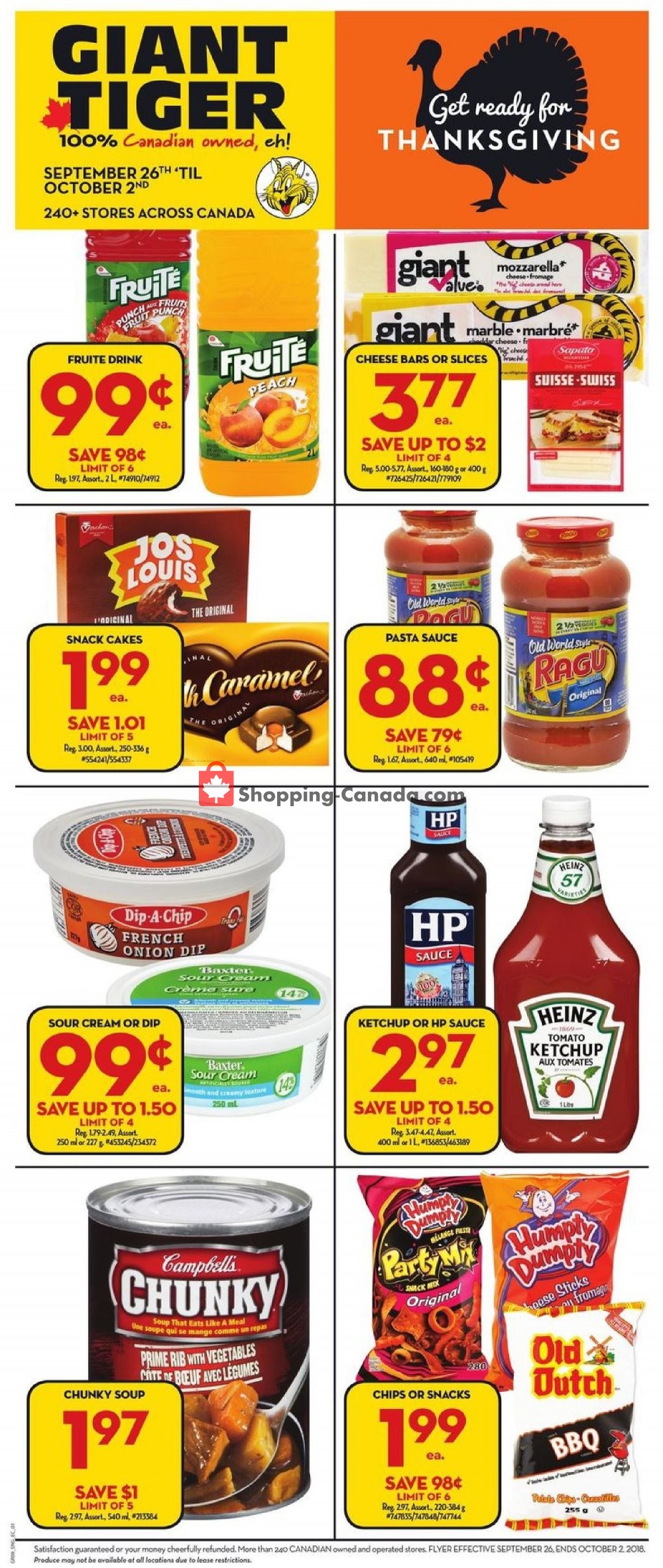 Giant Tiger flyer from Wednesday September 26, 2018 to Tuesday October 2, 2018 - page 3