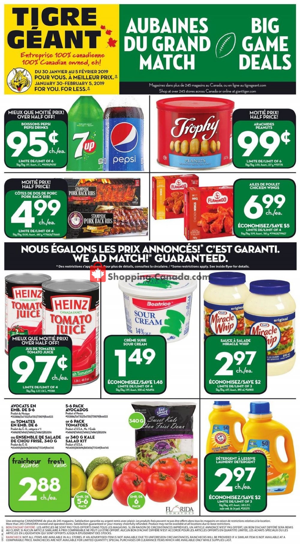 Giant Tiger flyer from Wednesday January 30, 2019 to Tuesday February 5, 2019 - page 1