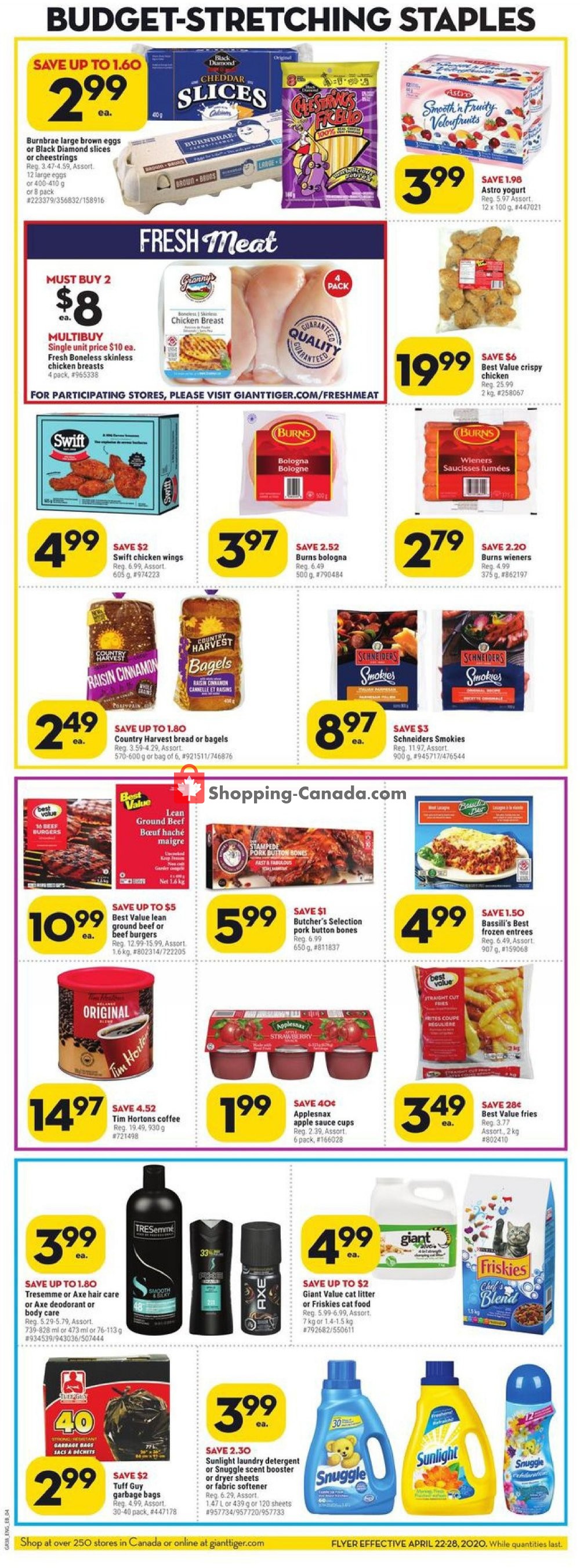 Giant Tiger flyer from Wednesday April 22, 2020 to Tuesday April 28, 2020 - page 4