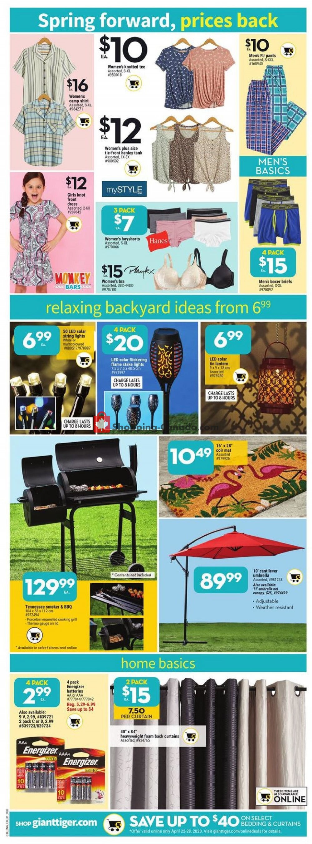 Giant Tiger flyer from Wednesday April 22, 2020 to Tuesday April 28, 2020 - page 7