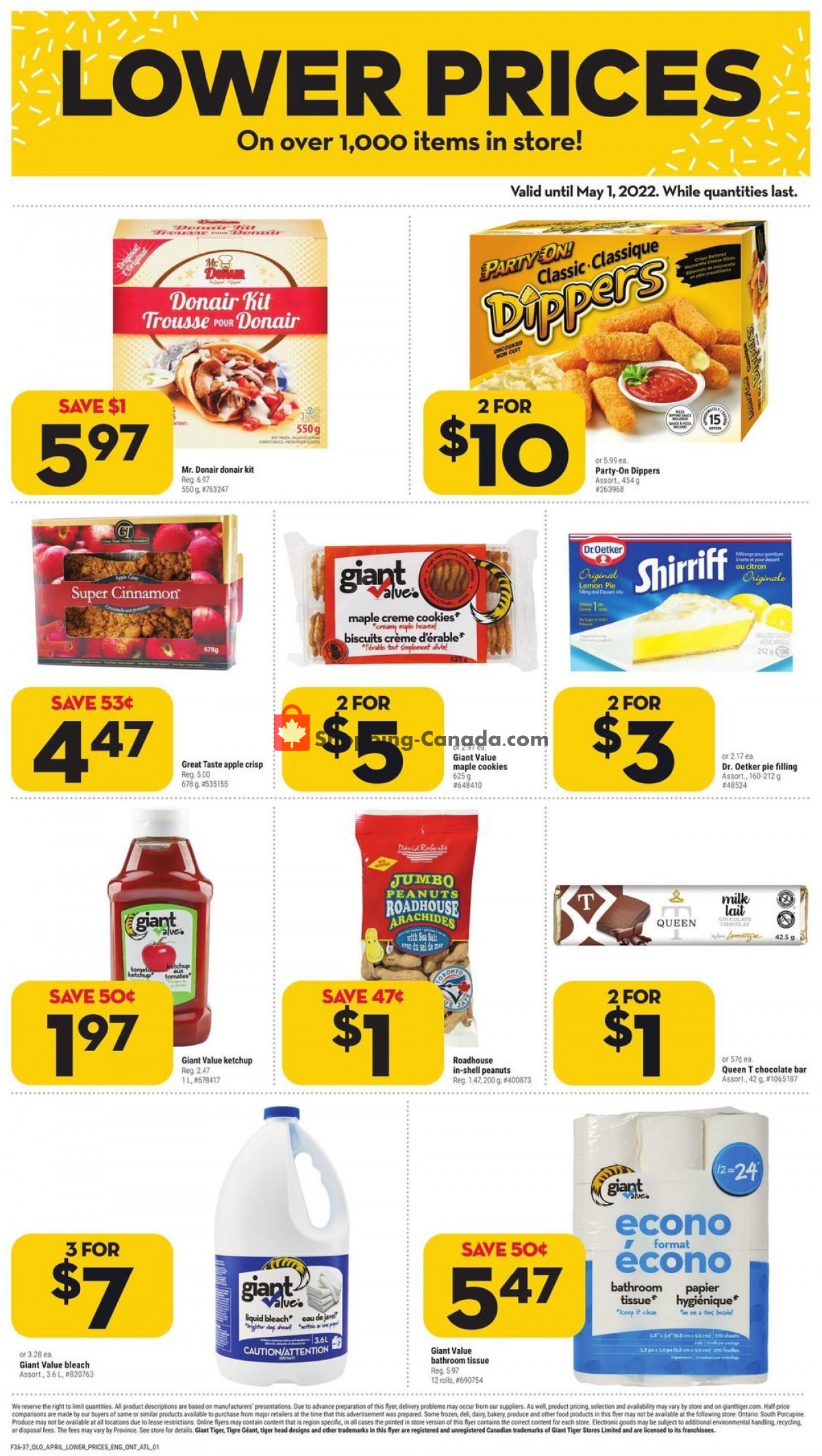 Giant Tiger Canada, flyer (Easter Savings Atlantic) April 13