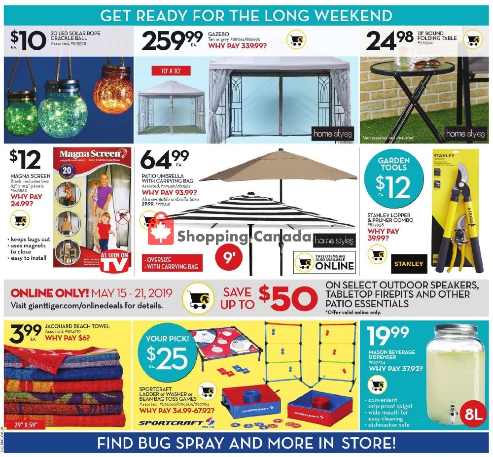 Giant Tiger flyer from Wednesday May 15, 2019 to Tuesday May 21, 2019 - page 12