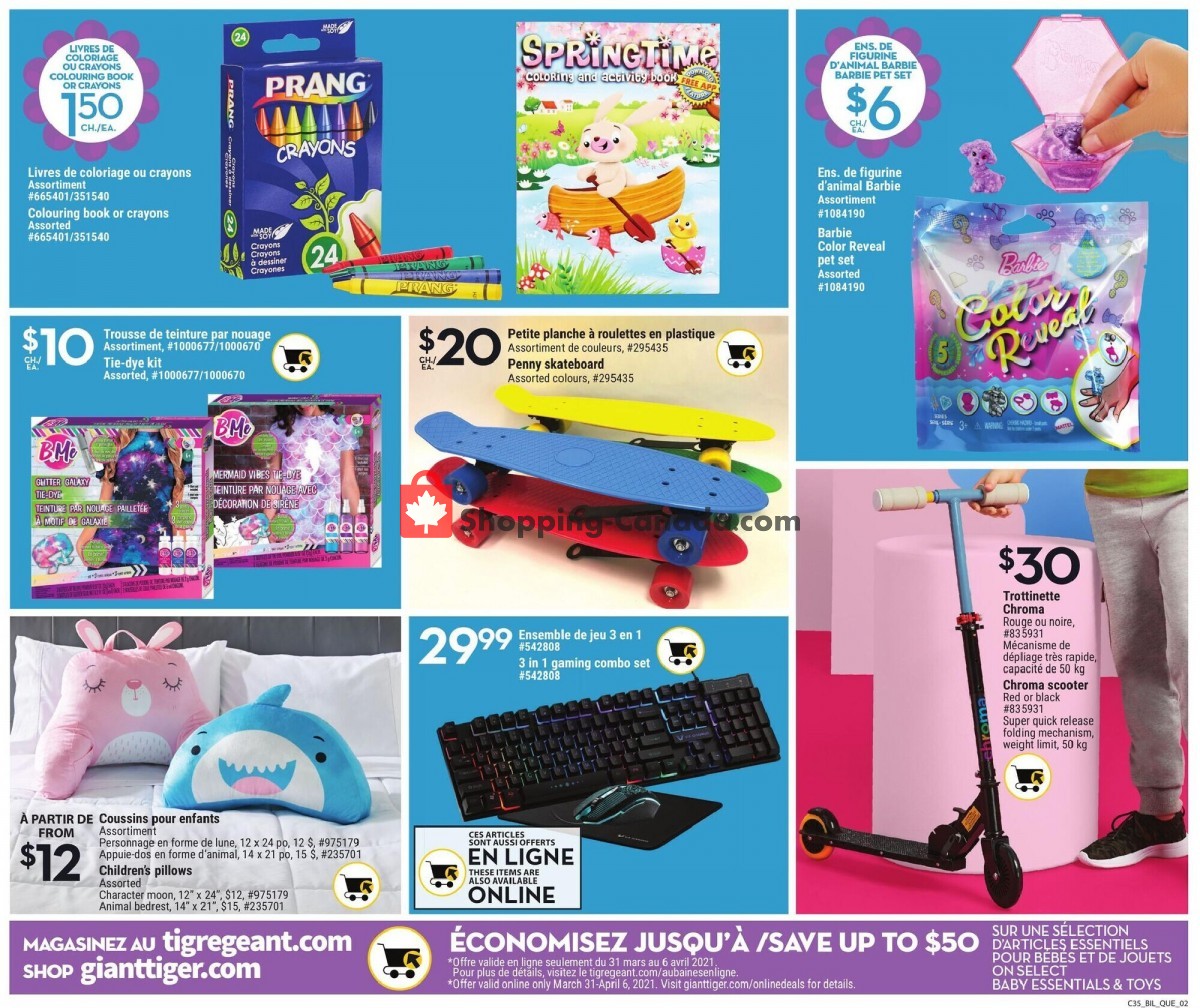 Giant Tiger flyer from Wednesday March 31, 2021 to Tuesday April 6, 2021 - page 9