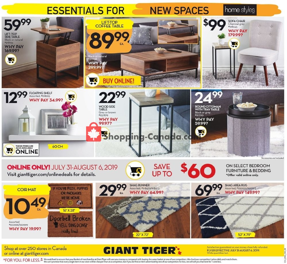 Giant Tiger flyer from Wednesday July 31, 2019 to Tuesday August 6, 2019 - page 13