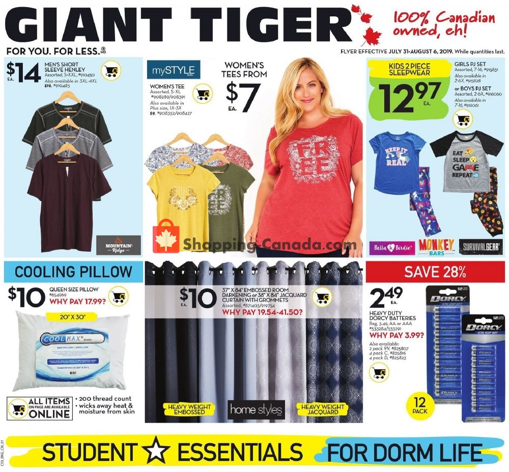 Giant Tiger flyer from Wednesday July 31, 2019 to Tuesday August 6, 2019 - page 5