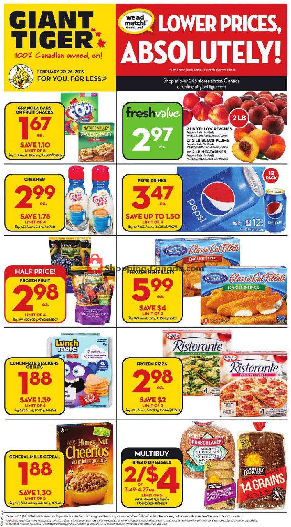 Giant Tiger Canada, flyer (Lower Prices Absolutely Atlantic