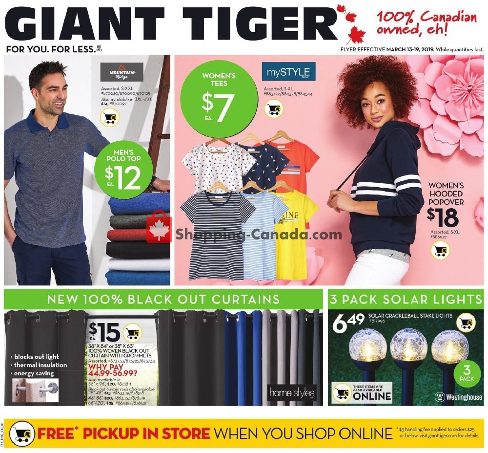 Giant Tiger flyer from Wednesday March 13, 2019 to Tuesday March 19, 2019 - page 7