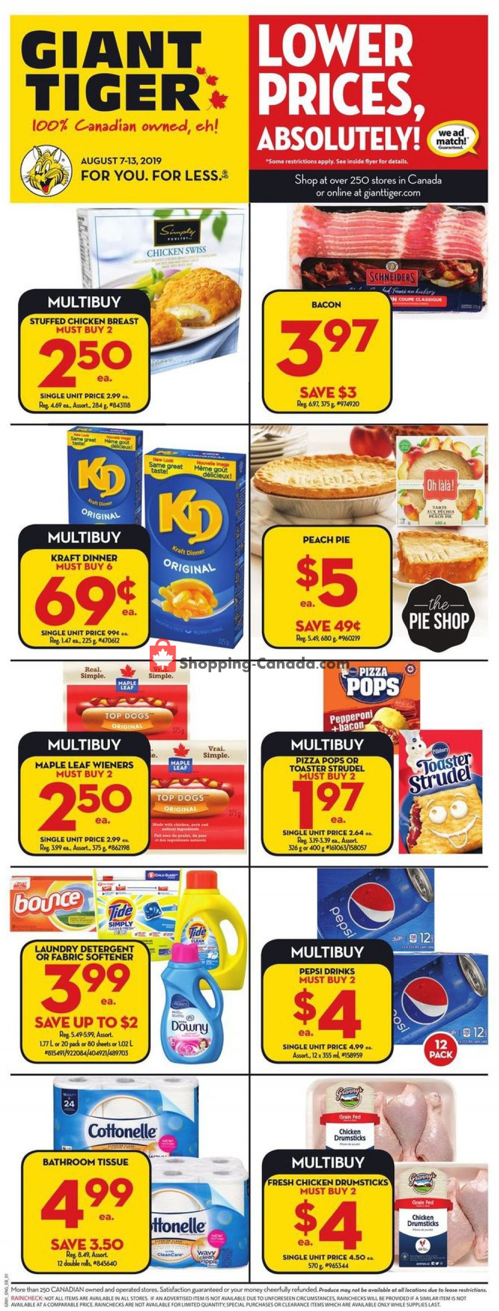 Giant Tiger flyer from Wednesday August 7, 2019 to Tuesday August 13, 2019 - page 3