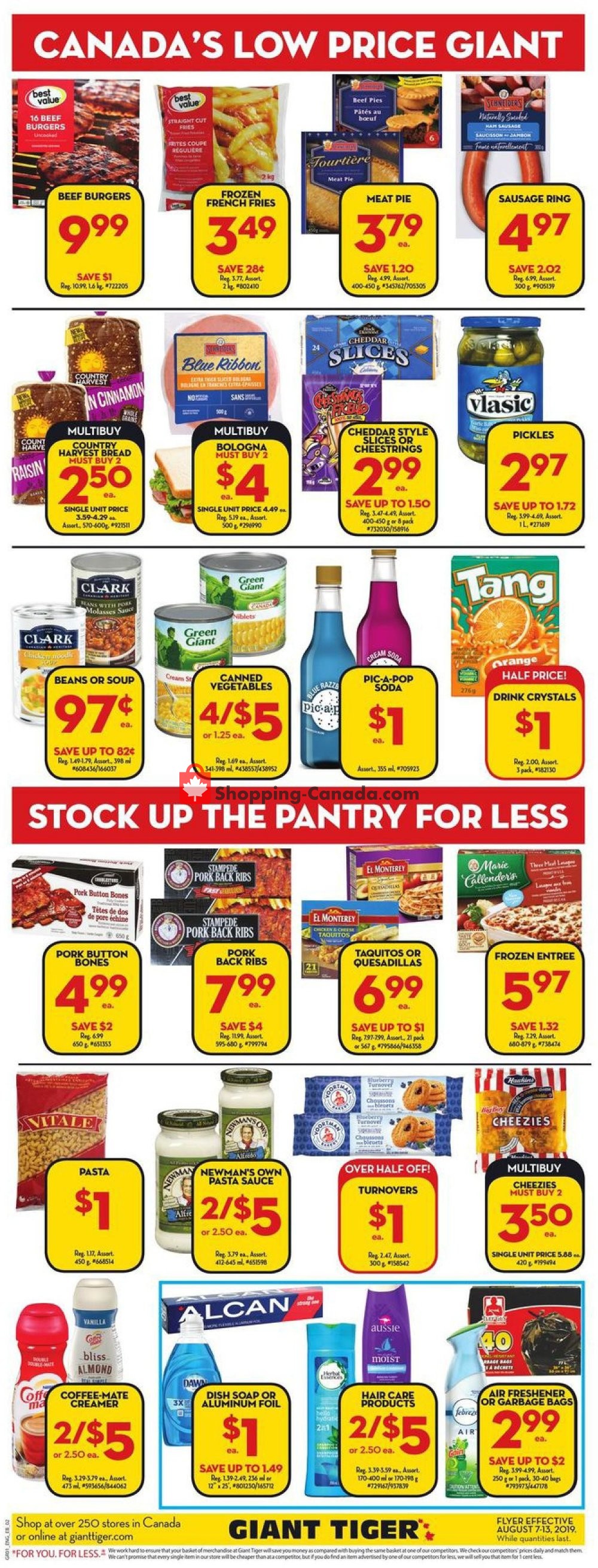 Giant Tiger flyer from Wednesday August 7, 2019 to Tuesday August 13, 2019 - page 4
