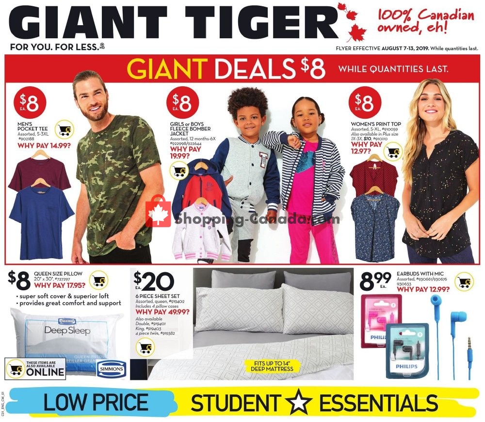 Giant Tiger flyer from Wednesday August 7, 2019 to Tuesday August 13, 2019 - page 6