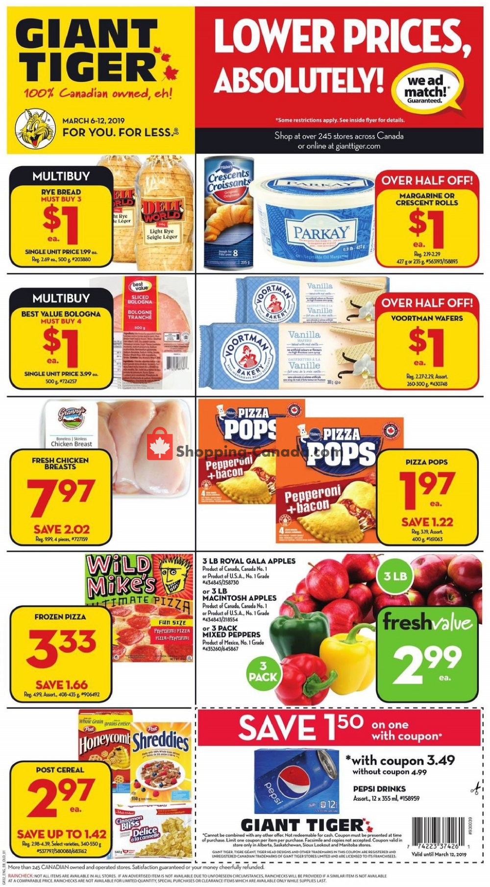 Giant Tiger flyer from Wednesday March 6, 2019 to Tuesday March 12, 2019 - page 1