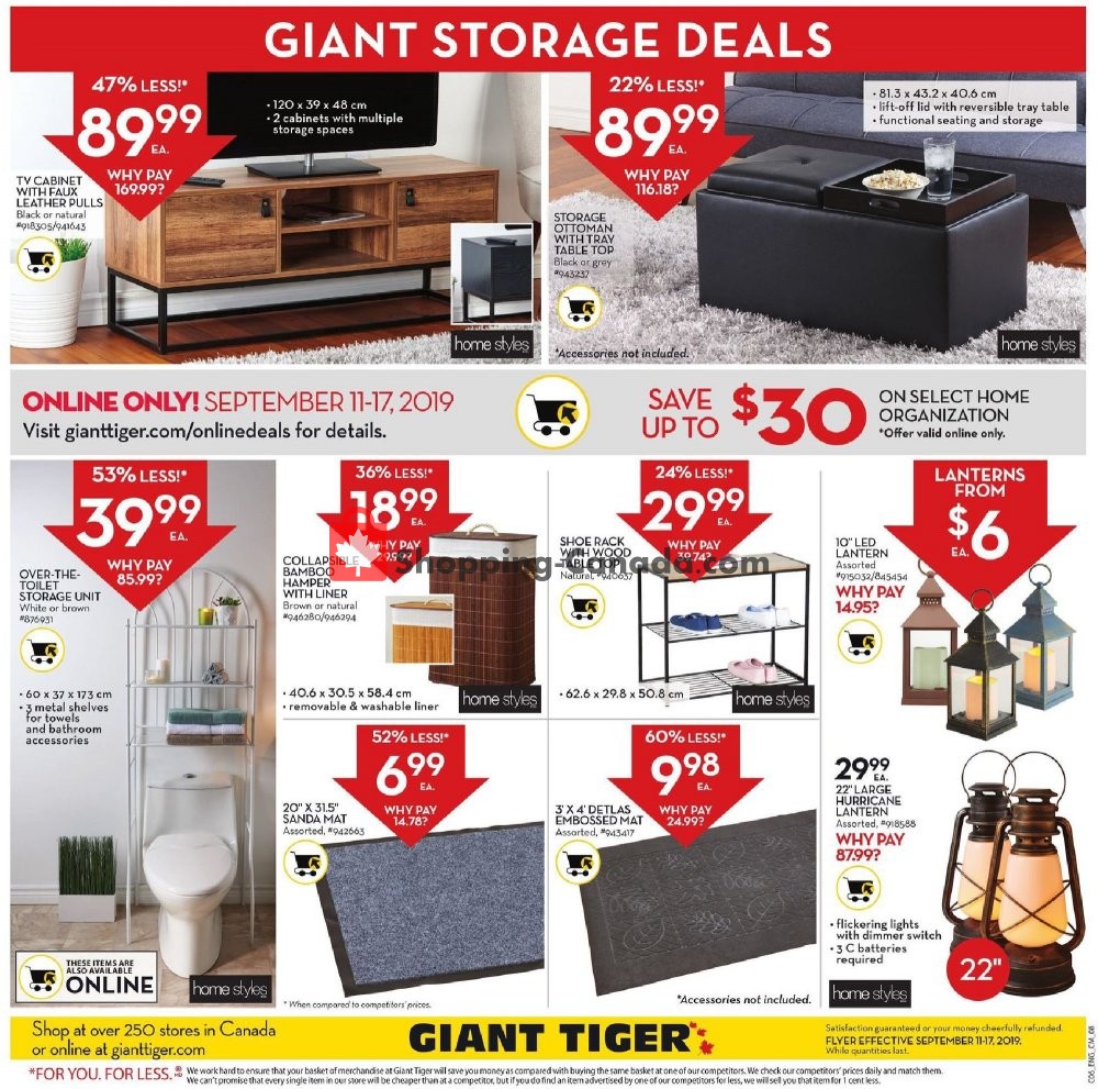 Giant Tiger flyer from Wednesday September 11, 2019 to Tuesday September 17, 2019 - page 12