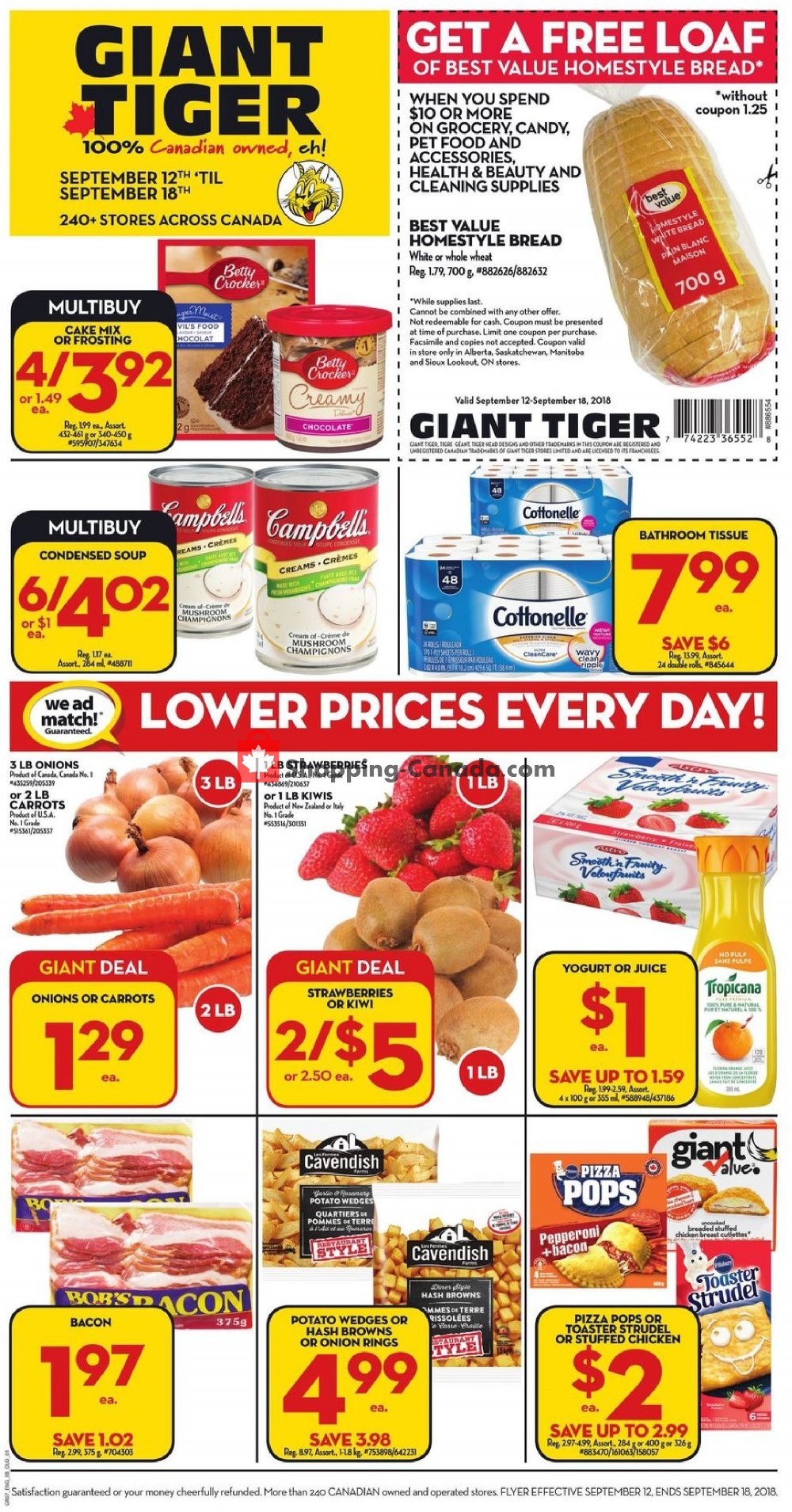 Giant Tiger Canada, flyer (MB) September 12 September 18, 2018