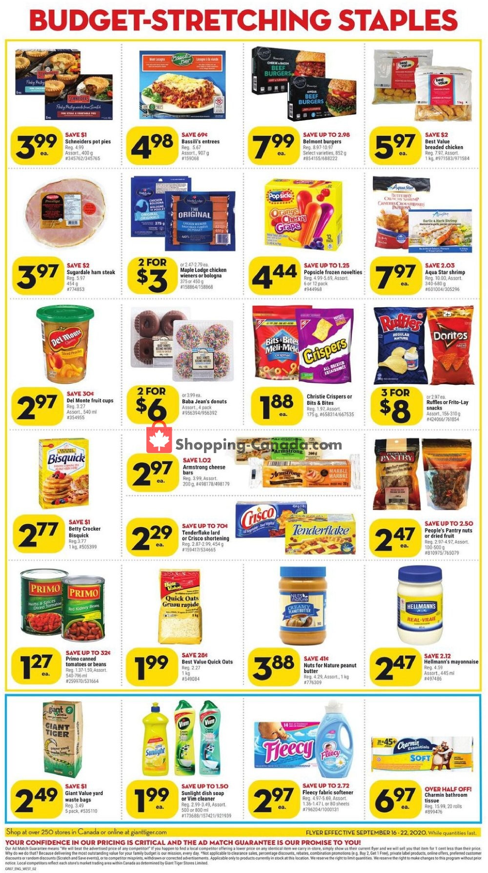 Giant Tiger flyer from Wednesday September 16, 2020 to Tuesday September 22, 2020 - page 2