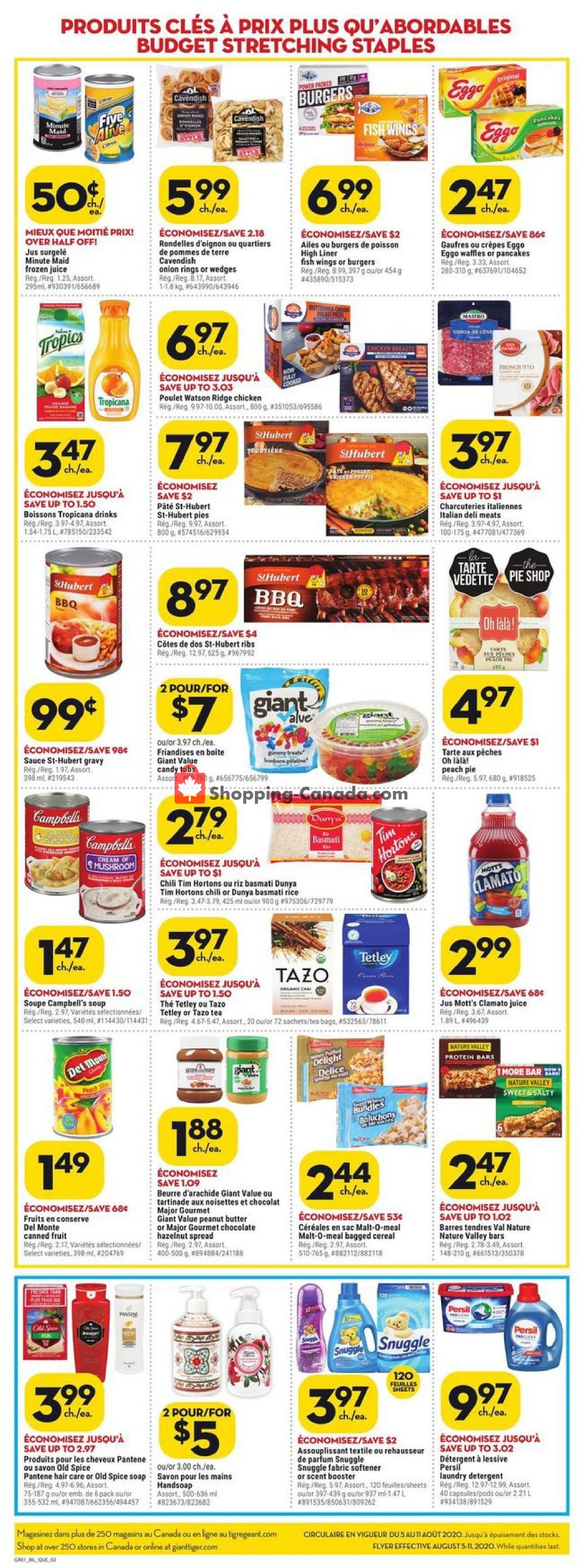 Giant Tiger flyer from Wednesday August 5, 2020 to Tuesday August 11, 2020 - page 2