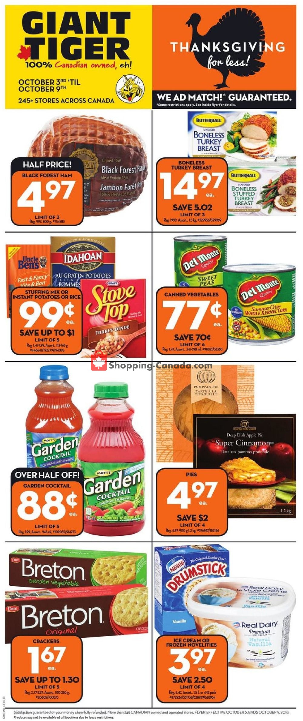 Giant Tiger flyer from Wednesday October 3, 2018 to Tuesday October 9, 2018 - page 3