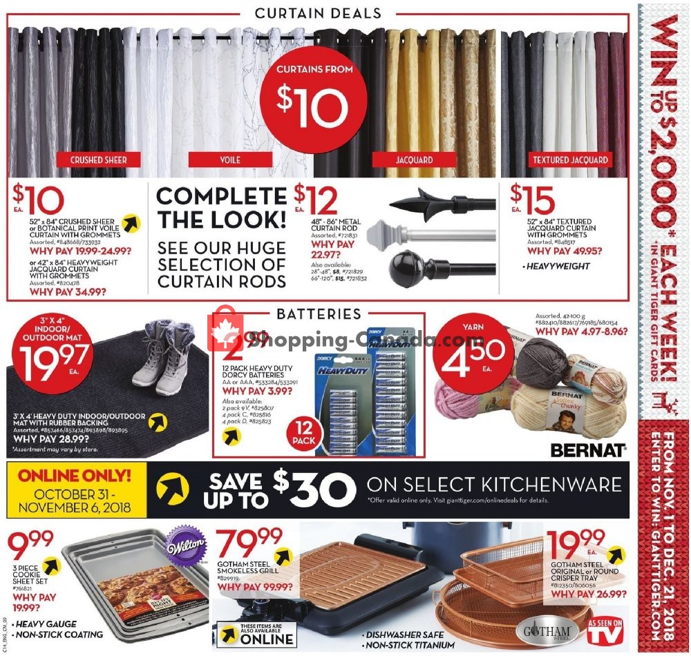 Giant Tiger flyer from Wednesday October 31, 2018 to Tuesday November 6, 2018 - page 12