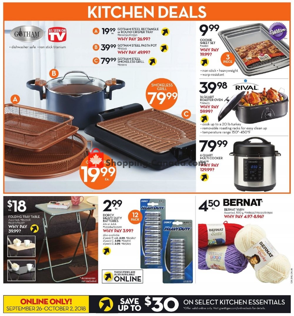 Giant Tiger flyer from Wednesday September 26, 2018 to Tuesday October 2, 2018 - page 10