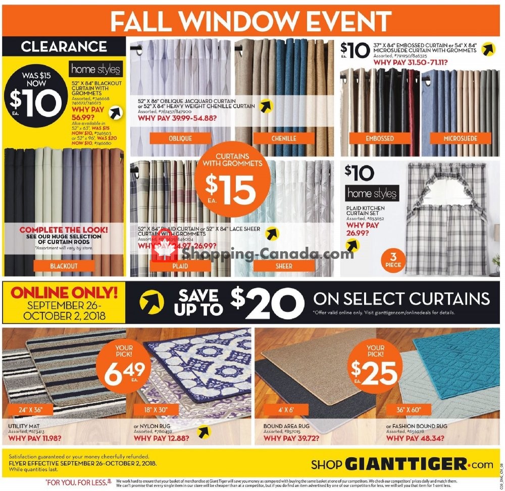 Giant Tiger flyer from Wednesday September 26, 2018 to Tuesday October 2, 2018 - page 12