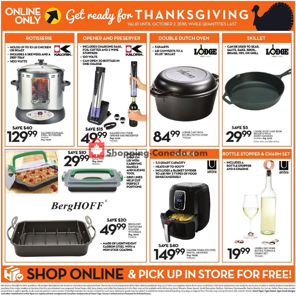 Giant Tiger flyer from Wednesday September 26, 2018 to Tuesday October 2, 2018 - page 13