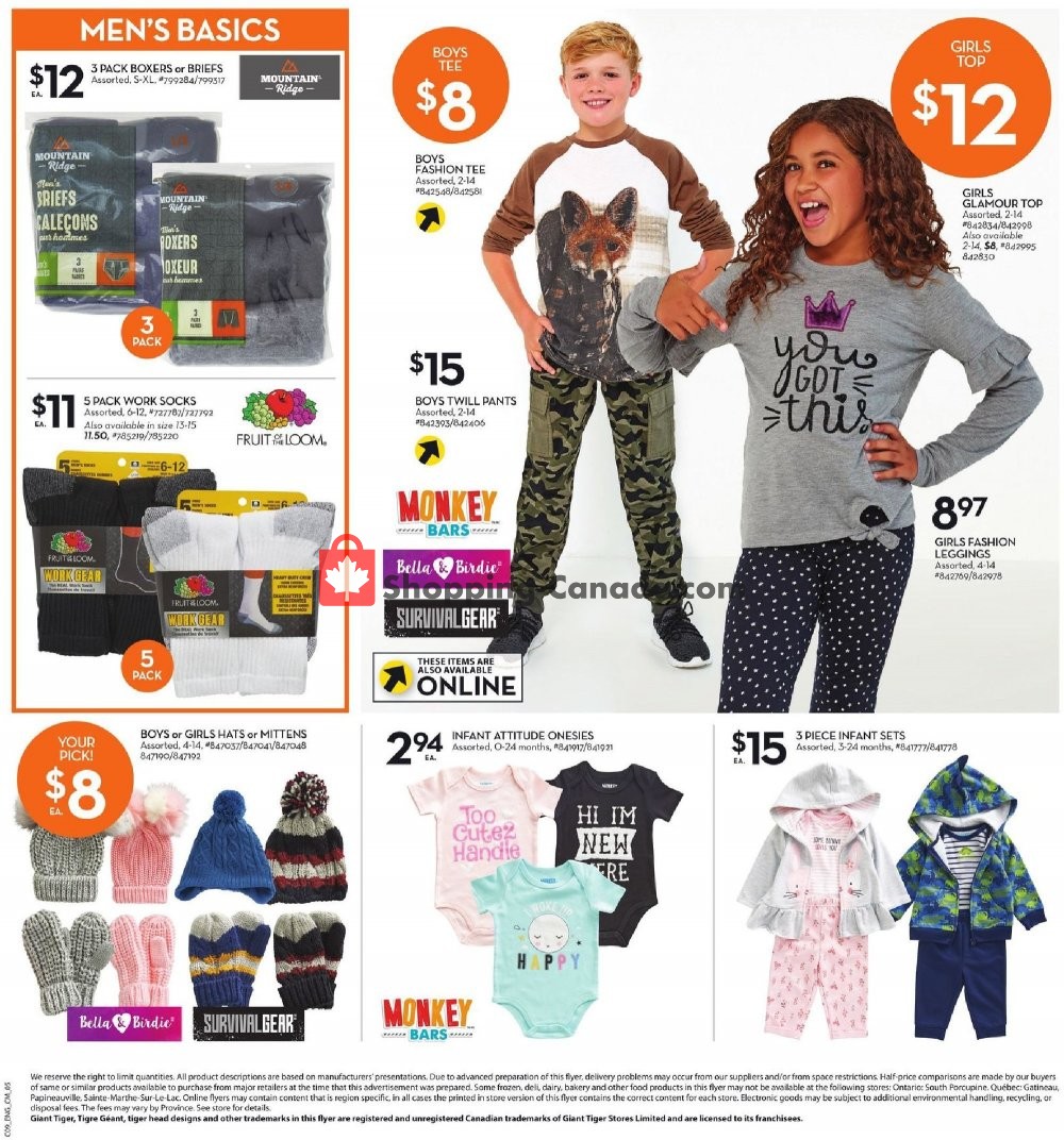 Giant Tiger flyer from Wednesday September 26, 2018 to Tuesday October 2, 2018 - page 9