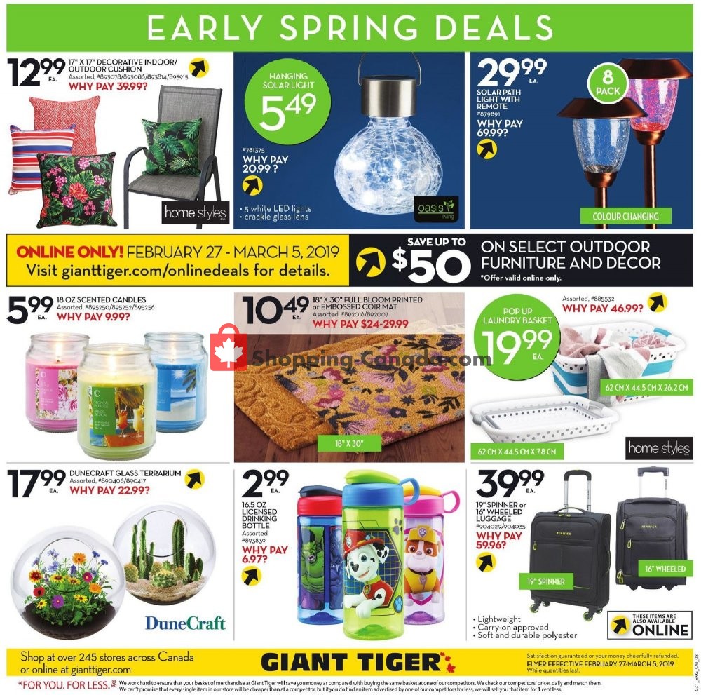 Giant Tiger flyer from Wednesday February 27, 2019 to Tuesday March 5, 2019 - page 12