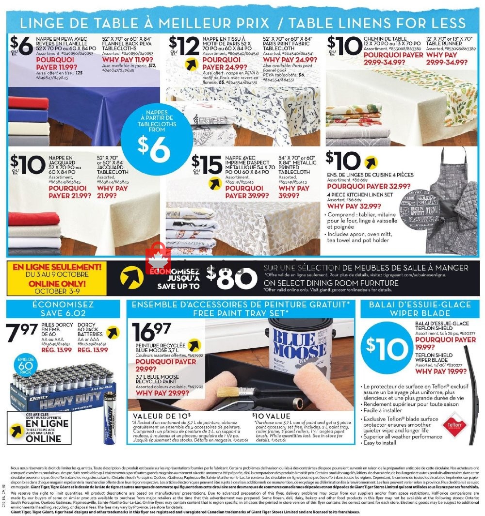 Giant Tiger flyer from Wednesday October 3, 2018 to Tuesday October 9, 2018 - page 11