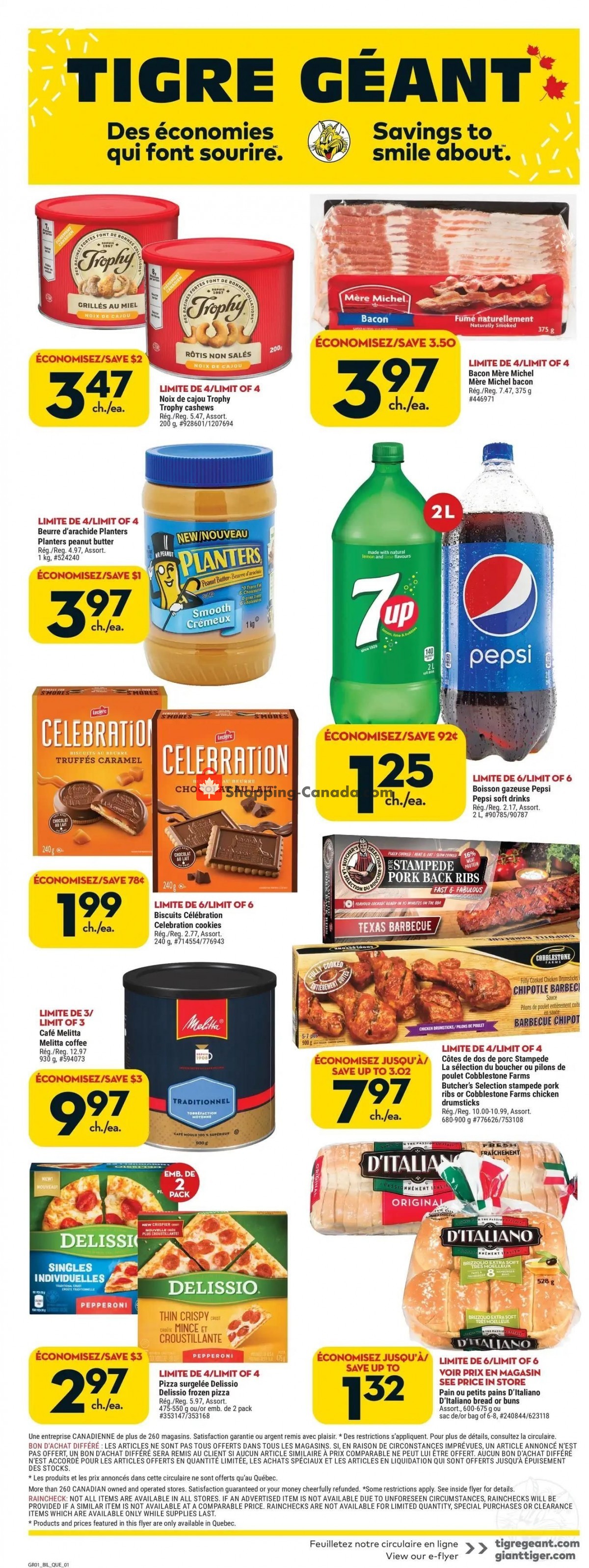 Giant Tiger Canada, flyer (Savings To Smile About QC) August 3
