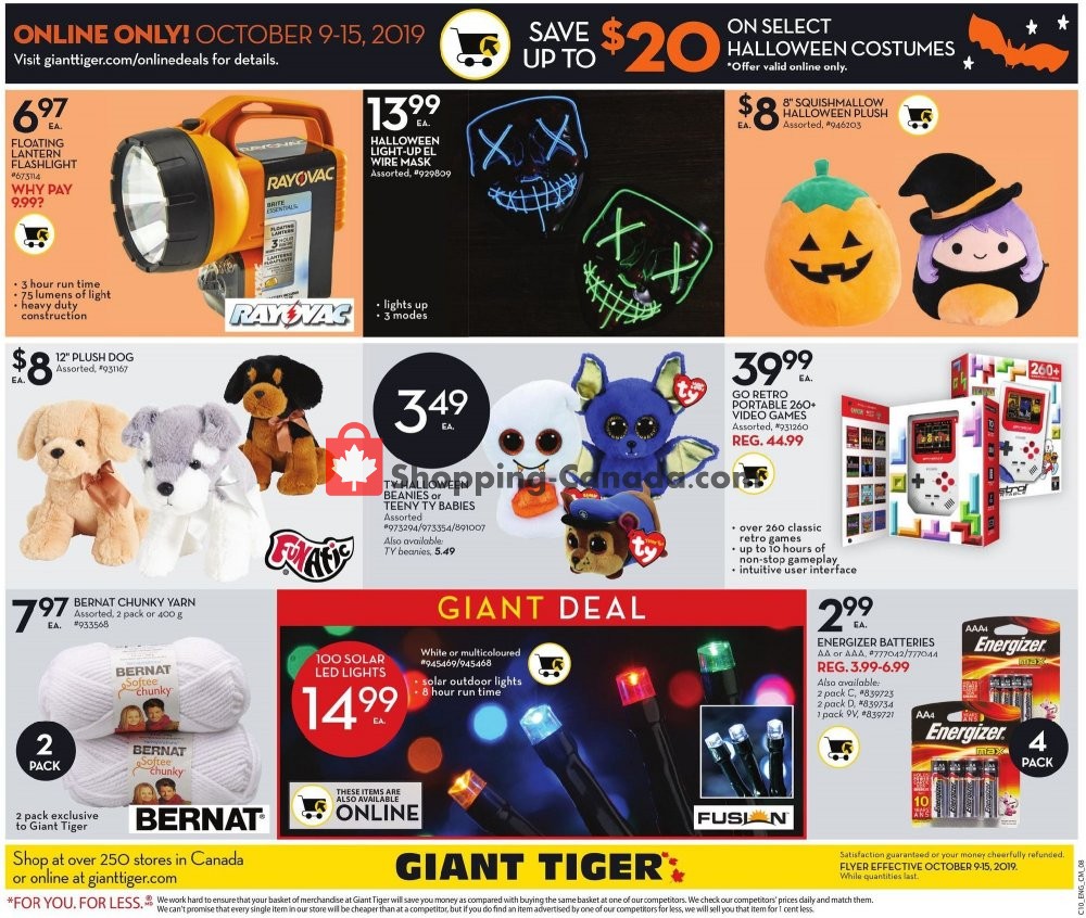 Giant Tiger flyer from Wednesday October 9, 2019 to Tuesday October 15, 2019 - page 18
