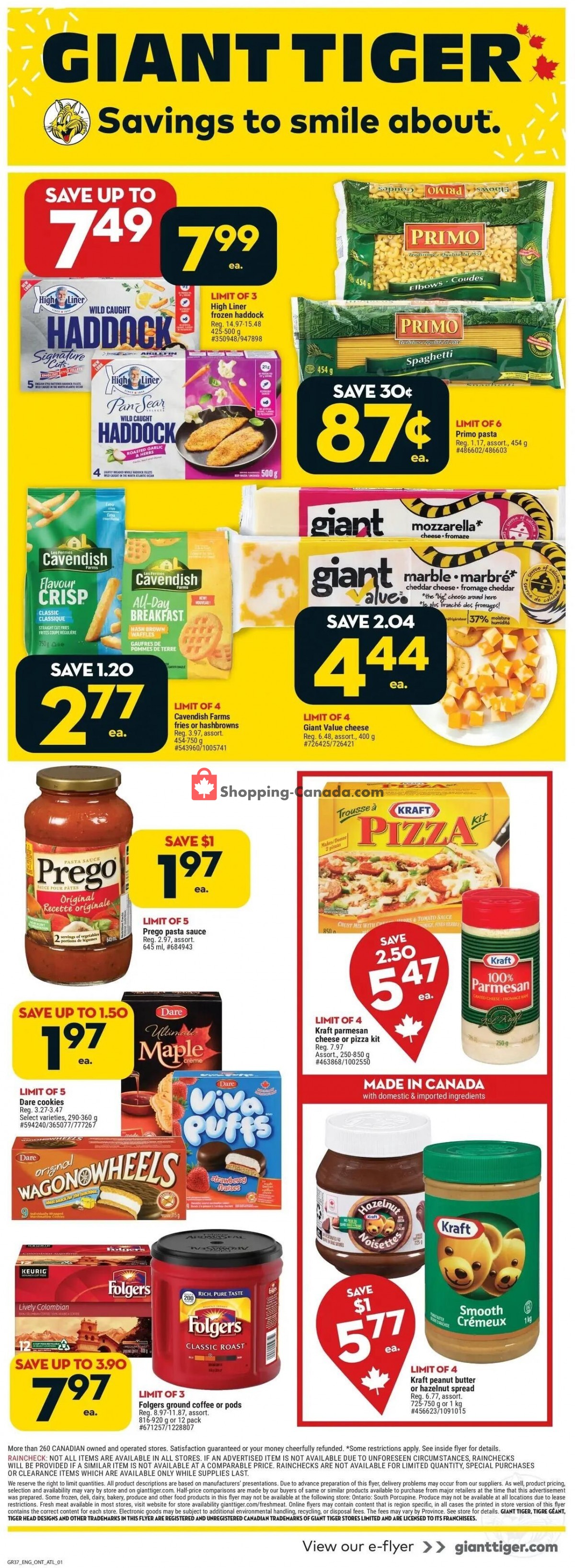 Giant Tiger Canada Flyer Special Offer ON April 12 April 18 