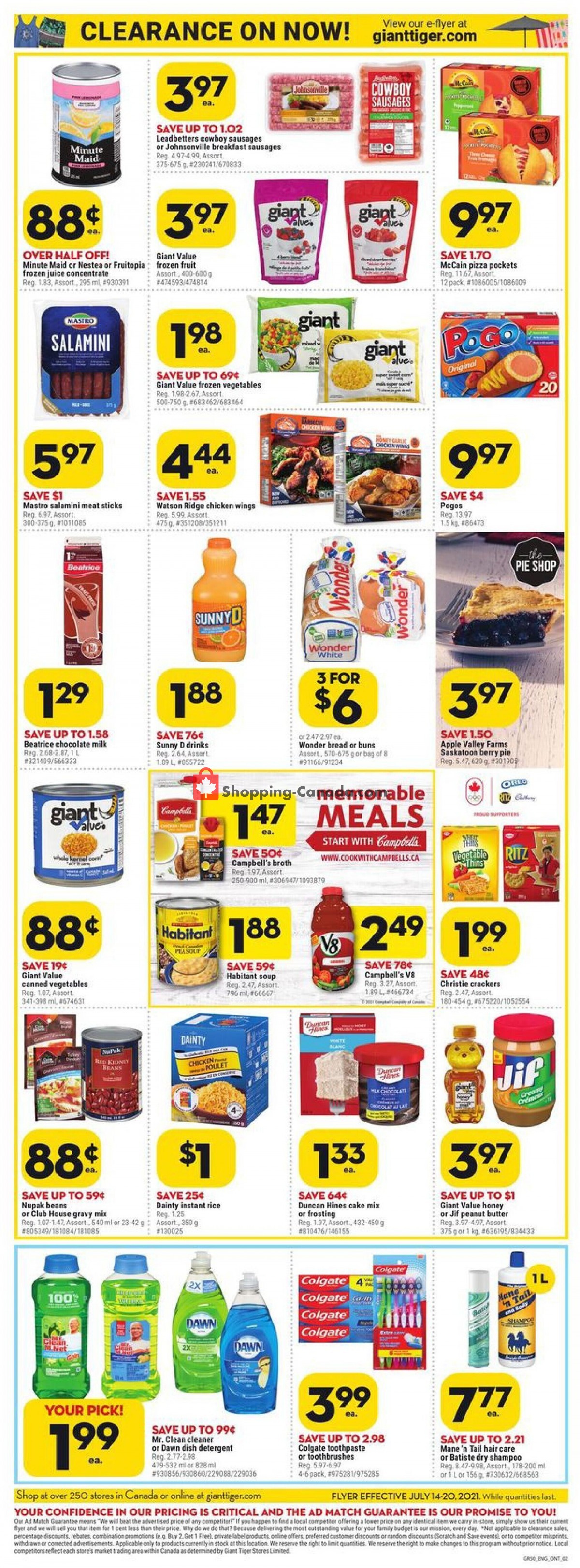 Giant Tiger flyer from Wednesday July 14, 2021 to Tuesday July 20, 2021 - page 4