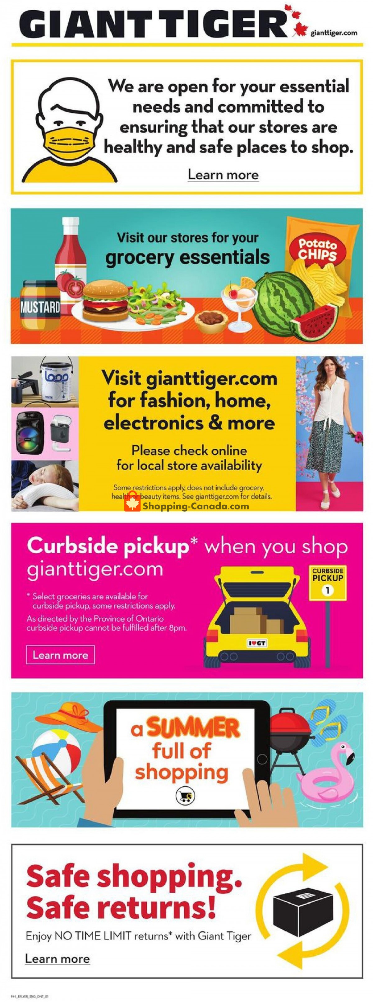Giant Tiger flyer from Wednesday June 9, 2021 to Tuesday June 15, 2021 - page 1