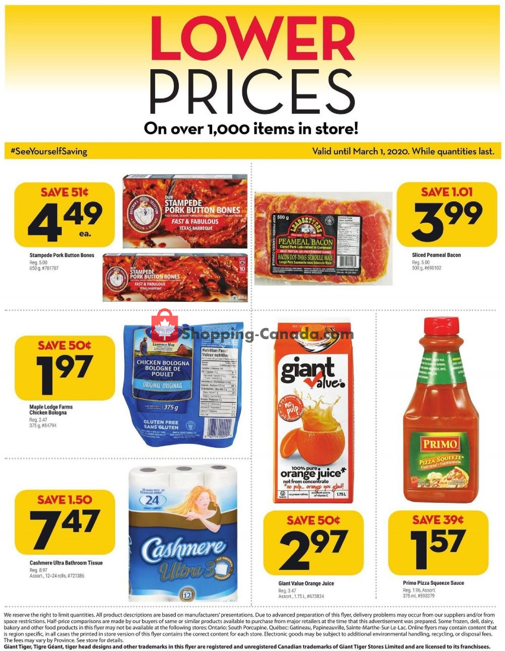 Giant Tiger Canada, flyer (Special Offer QC) February 5 February