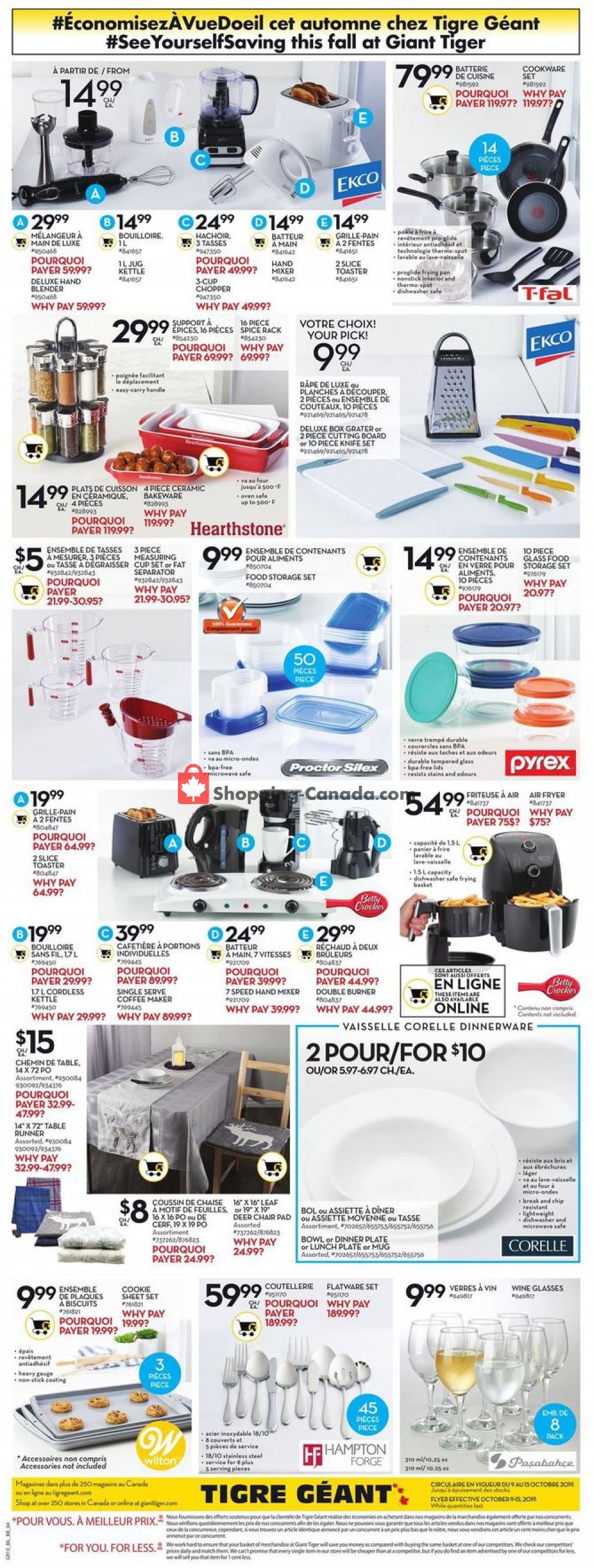 Giant Tiger flyer from Wednesday October 9, 2019 to Tuesday October 15, 2019 - page 17