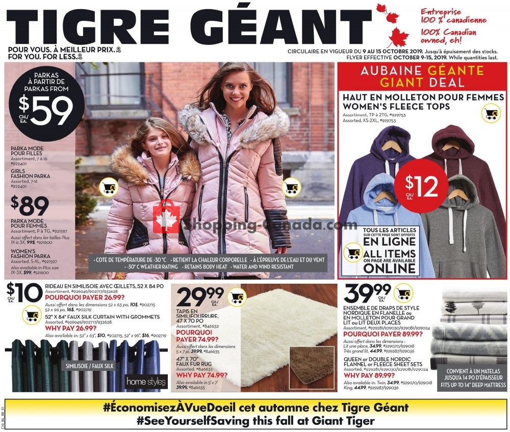 Giant Tiger flyer from Wednesday October 9, 2019 to Tuesday October 15, 2019 - page 9