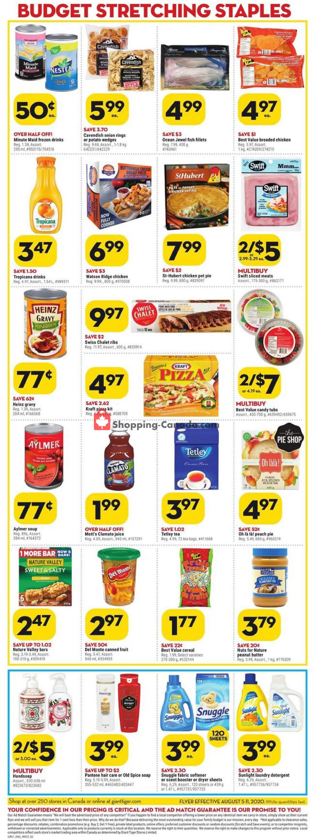 Giant Tiger flyer from Wednesday August 5, 2020 to Tuesday August 11, 2020 - page 2