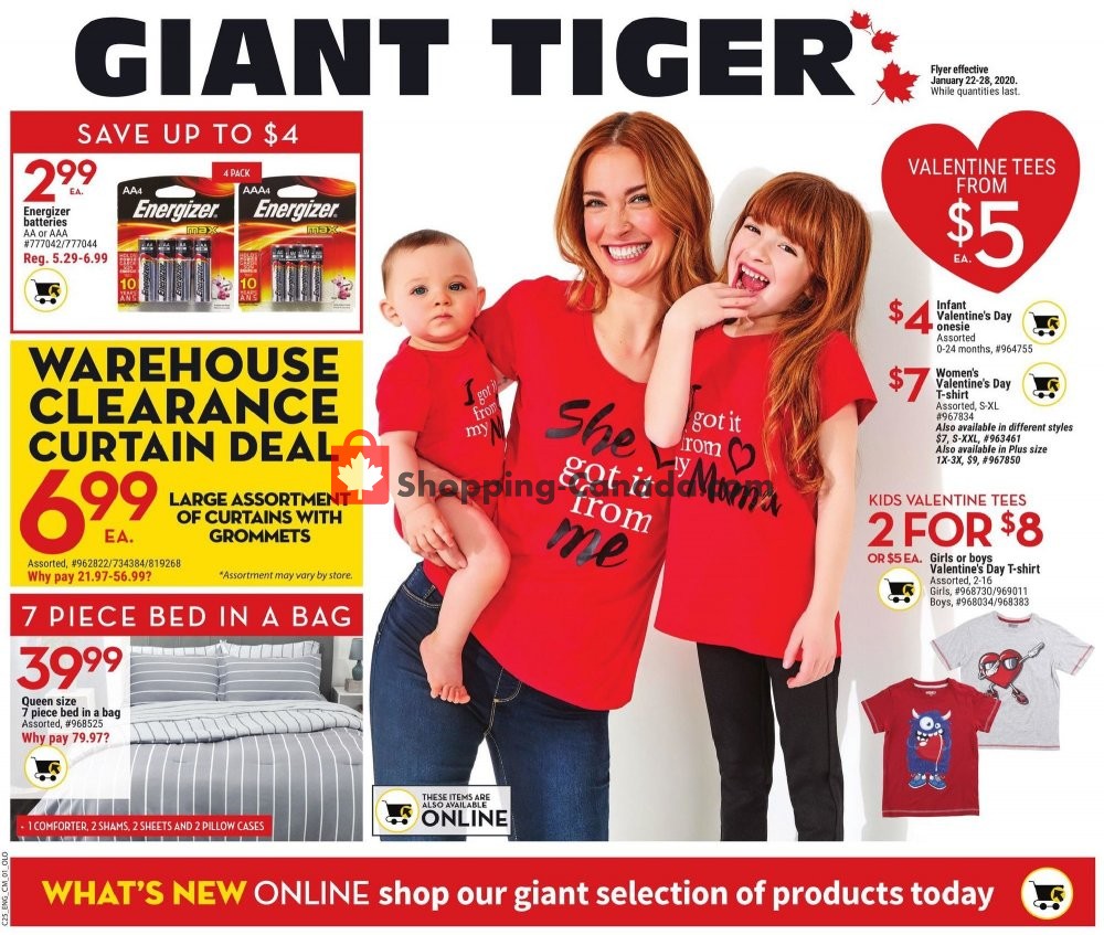 Giant Tiger Canada, flyer (Special Offer West) January 22