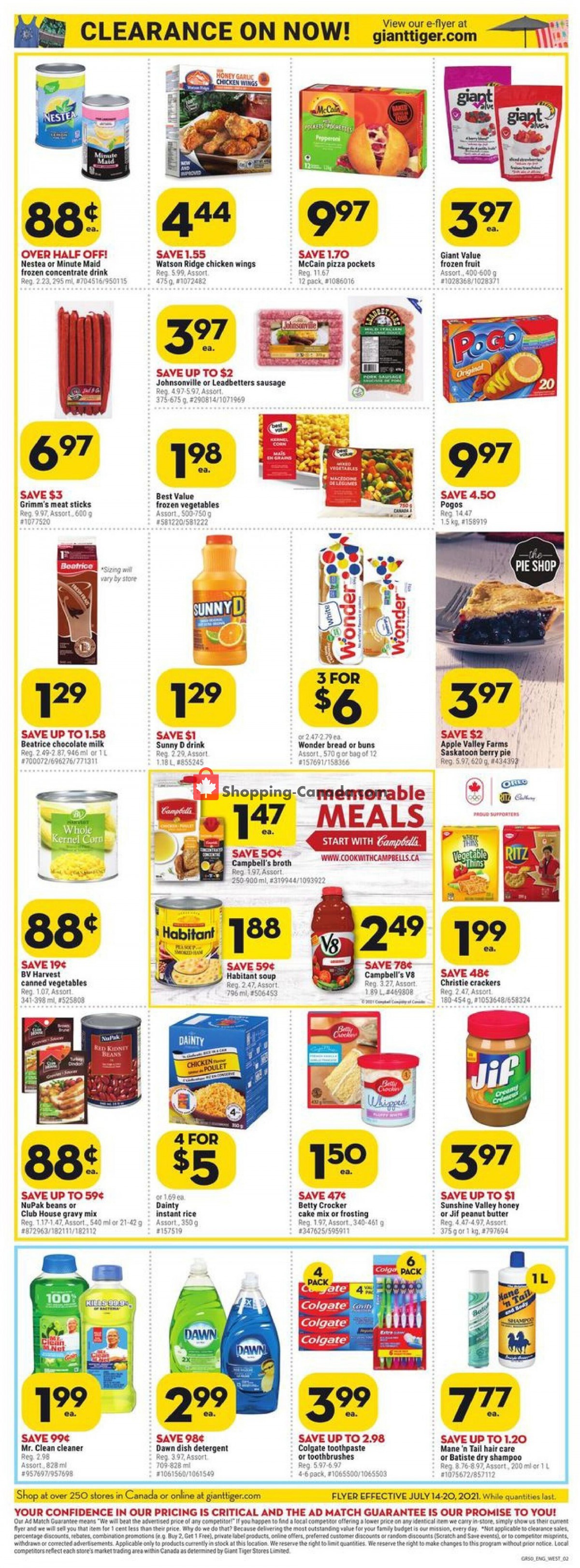 Giant Tiger flyer from Wednesday July 14, 2021 to Tuesday July 20, 2021 - page 4