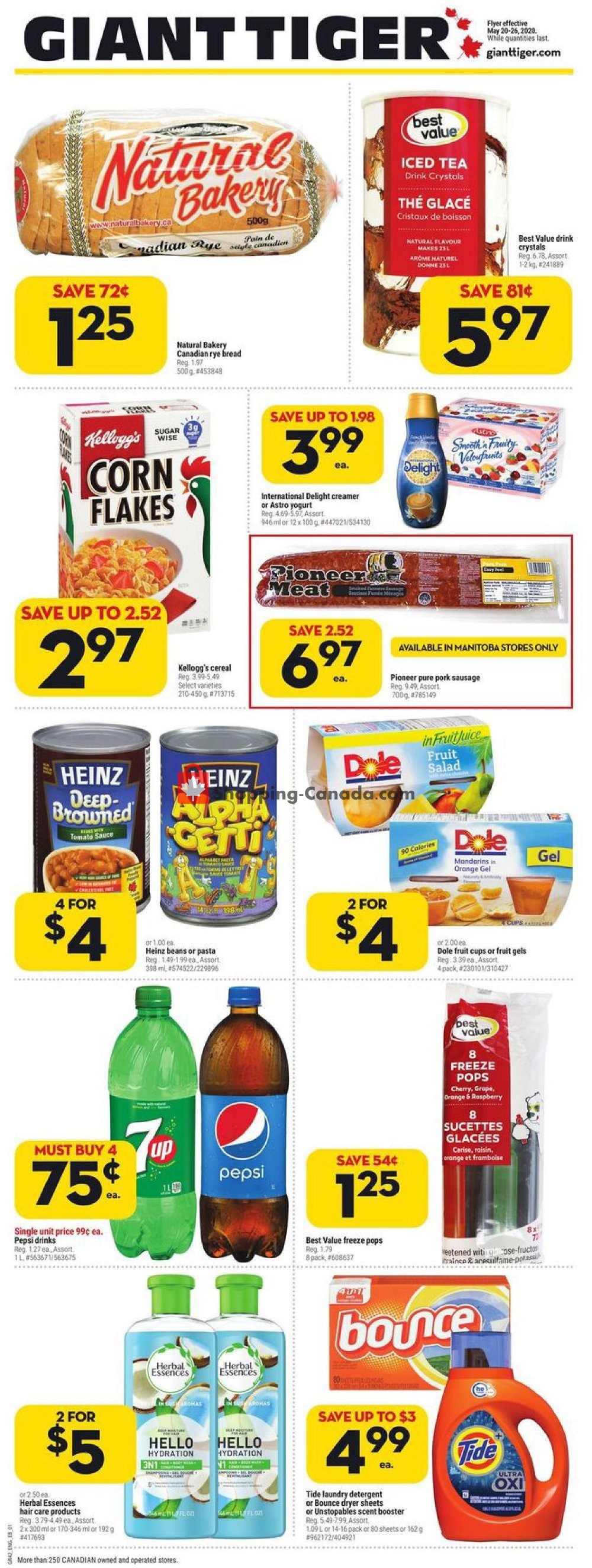 Giant Tiger Canada, flyer (Special Offer West) May 20 May 26