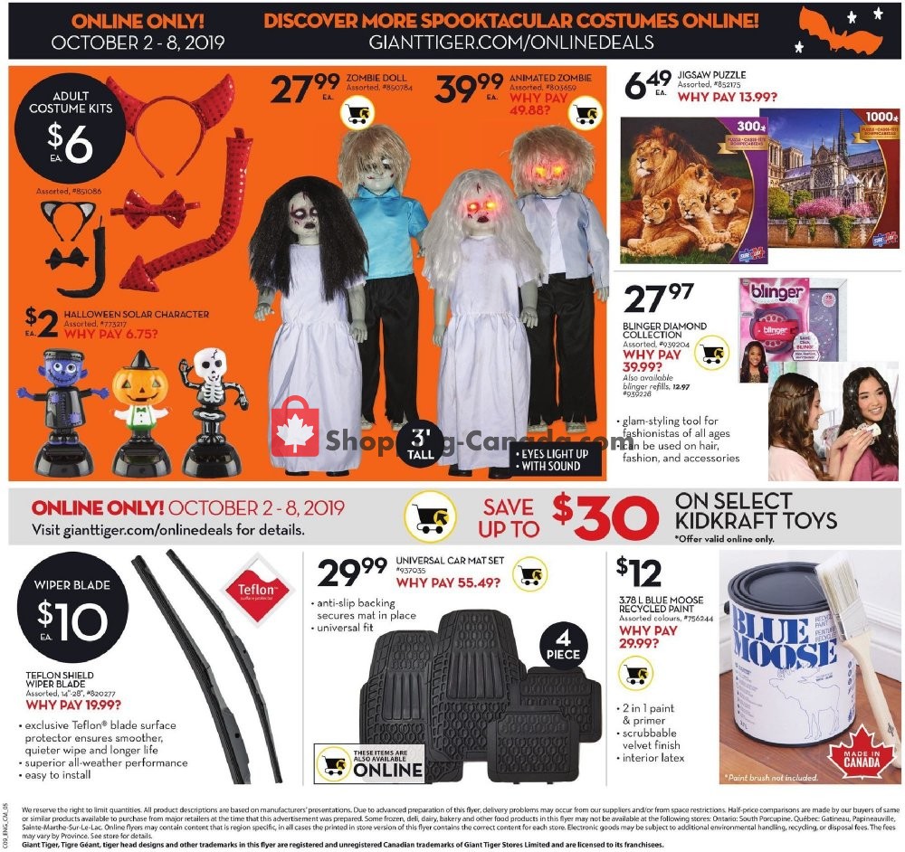 Giant Tiger flyer from Wednesday October 2, 2019 to Tuesday October 8, 2019 - page 12